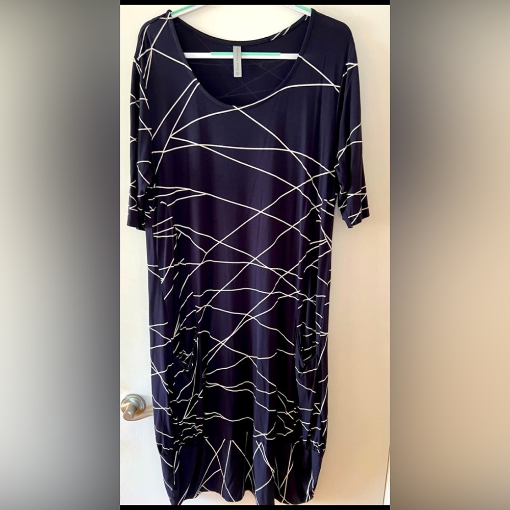 Matti Mamane Navy Blue Dress